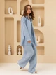 Сорочка бавовняна жіноча Seventeen 2166.5739 L-XL Блакитна (Sev2000000189628) - зображення 4