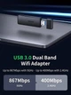 WI-FI-адаптер UGREEN CM492 AC1300 Wireless Network Adapter(UGR-50340) (UGR-50340) - изображение 2