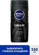 Гель для душу для тіла, обличчя та волосся - NIVEA MEN Deep 250ml (1202807-189095) - зображення 2