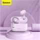 Бездротові блютуз навушники Baseus Encok W3 (NGTW020405) Bluetooth TWS Фіолетовий - изображение 3