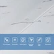 Самоклеющаяся 3D панель белая мраморная плитка 700х700х4мм (364) SW-00001142 - изображение 4