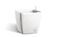 Вазон Plastkon Quadrato Flower Lover 25x25x24см белый - изображение 1