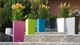 Вазон Plastkon ELISE 20x20x36см белый матовый - изображение 2