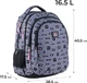 Рюкзак GoPack Teens 40.5x28.5x17.5 см Сірий (GO24-162M-6) - зображення 2