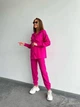 Женский костюм: Рубашка+Штаны микровельвет, 42-44, Розовый - изображение 2