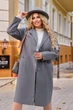 Полушерстяное легкое пальто Tatiana РЕЙН серое 60 - изображение 2