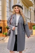 Полушерстяное легкое пальто Tatiana РЕЙН серое 60 - изображение 3