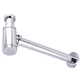 Сифон для умывальника GLOBUS LUX GS-32-105-00 колбовый латунь впуск 1 1/4" выпуск горизонтальный хром 000027620 - изображение 5