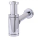 Сифон для умывальника GLOBUS LUX GS-32-105-00 колбовый латунь впуск 1 1/4" выпуск горизонтальный хром 000027620 - изображение 2