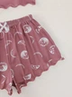 Пижама женская (топ+шорты) "Moon Child" Size M - изображение 3