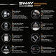 Професійна електробритва Sway Shaver Pro Black - зображення 6