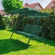 Качеля садова Homart GSV02 трьохмісна зелена + подушки (9632) - зображення 4