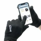 Рукавички для екрану телефону iGloves Black з сенсорними пальцями для роботи - зображення 3