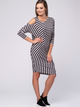 Sukienka tunika damska Look Made With Love 612 M-L Granatowy/Biały (5903999305178) - obraz 3
