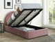 Кровать односпальная POLLY VELVET 120x200 Розовый Античный / Черный TAP. BLUVEL 52 POLLYV120RACZ Signal - изображение 2