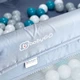 Манеж BabyGo Playpark з 48 кульками Сірий (7701) (4260332055802) - зображення 8