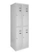 Шкаф металлический для одежды двухуровневый LEVMETAL ШОМ 2/30/2 (RAL 7035)/30шт - изображение 2