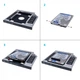 Фрейм-перехідник Grand-X HDD 2,5'' SATA2/SATA3 Slim 9,5mm (HDC-24С) (194192) - зображення 4