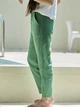 Лляні брюки зелені XS - linen island (133463) - зображення 4