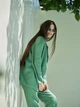 Лляний жіночий піджак зелений XL - linen island (133477) - зображення 4