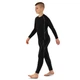 Рашгард подростковый футболка компрессионная Zelart J02 размер 3XS (110-120см) Black-Grey - изображение 5