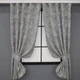 Комплект коротких штор VR-Textil Жаккард Sultan XO № 1125ш 2 шт 130х170 см Серый (35-0039) - изображение 1