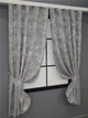 Комплект коротких штор VR-Textil Жаккард Sultan XO № 1125ш 2 шт 130х170 см Серый (35-0039) - изображение 2