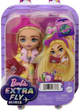 Кукла Барби Экстра Минис Путешествие Сафари Barbie Extra Fly Minis Travel Safari Look (HPT56) - изображение 4