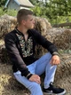 Рубашка-вышиванка мужская с узором Носи своє 8605-015-22 44 Оливково-коричневая (p-573-85474) - изображение 6