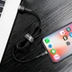 Кабель Baseus USB - Lightning 3метри для айфона Cafule Black/Gray (CALKLF-RG1) - зображення 5