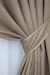 Комплект готовых штор VR-Textil Микровелюр SPARTA № 1033ш Светлое какао 150х280 см 2 шт (30-823) - изображение 4