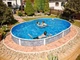 Каркасный бассейн овальный Azuro 404DL 5.5 х 3.7 х 1.2 м Stone морозоустойчивый - изображение 1