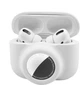 Силіконовий захисний чохол 2 в 1 для AirTag / AirPods Pro (без карабіна), білий (81829315) - зображення 2