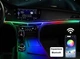 Подсветка салона авто Ambient Rgb 110+25см, светодиодная Bluetooth лента торпеды 12в&nbsp; многоцветная с пультом от&nbsp;USB - изображение 3