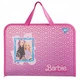 Папка-портфель на молнии В4 с тканевыми ручками Barbie розовый 492240 YES - изображение 1