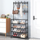 Напольная вешалка для одежды New Simple Floor Clothes Rack с полками и крючками 9J22CN6LV6 - изображение 2