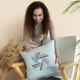 Подушка декоративная IDEIA Simplycity 50x50 с вышивкой мята (4820227281299) - изображение 5