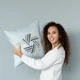Подушка декоративная IDEIA Simplycity 50x50 с вышивкой мята (4820227281299) - изображение 6