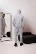 Мужской спортивный костюм на молнии с капюшоном демисезонный DOPE 0001 XL Серый меланж (DP-0001/02 E ) - изображение 8
