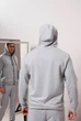 Мужской спортивный костюм на молнии с капюшоном демисезонный DOPE 0001 XL Серый меланж (DP-0001/02 E ) - изображение 9