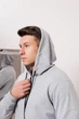 Мужской спортивный костюм на молнии с капюшоном демисезонный DOPE 0001 XL Серый меланж (DP-0001/02 E ) - изображение 14