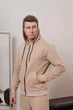 Мужской спортивный костюм на молнии с капюшоном демисезонный DOPE 0001 2XL Бежевый (DP-0001/04 F ) - изображение 2