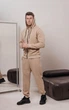 Мужской спортивный костюм на молнии с капюшоном демисезонный DOPE 0001 2XL Бежевый (DP-0001/04 F ) - изображение 4