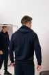 Мужской спортивный костюм на молнии с капюшоном демисезонный DOPE 0001 XL Темно-синий (DP-0001/03 E ) - изображение 9