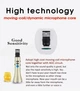 Беспроводной портативный мини микрофон караоке MicMagic L-1258 DSP+TWS 20 Вт Золотой - изображение 6