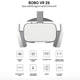 VR Очки шлем виртуальной реальности BOBO VR Z6 с пультом (game version) White - изображение 2