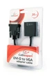 Адаптер DVI->VGA (M/F) Cablexpert, 0.2м, Black (AB-DVID-VGAF-01) - изображение 2
