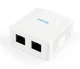 Розетка 2-портова Cablexpert NCAC-2U5E-01 RJ-45 кат.5е - зображення 1