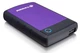 Зовнішній жорсткий диск USB 1TB 2.5" Transcend StoreJet 25H3 чорно-фіолетовий, протиударний (TS1TSJ25H3P) - изображение 2