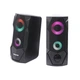 Акустична система 2.0 Maxxter CSP-U002RGB, пластиковий корпус, 6 Вт, USB живлення, RGB підсвічування, чорний колір - изображение 2